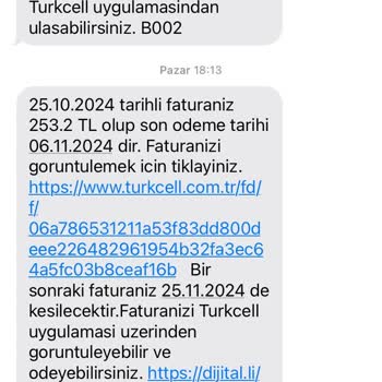 Kullanılmayan Hattın Fahiş Faturası