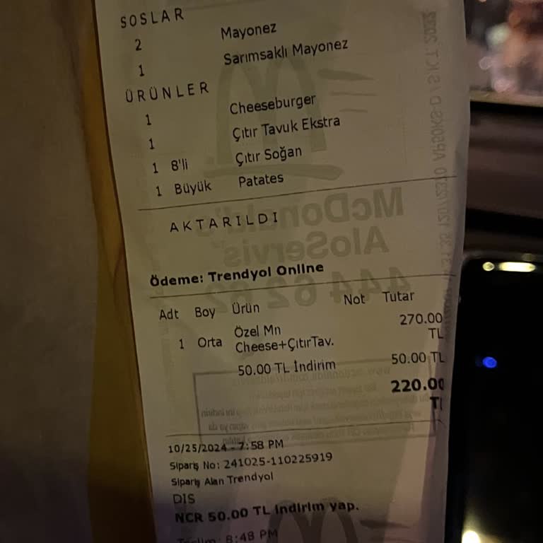 Trendyol Yemek'te Eksik Ve Soğuk Sipariş Sorunu