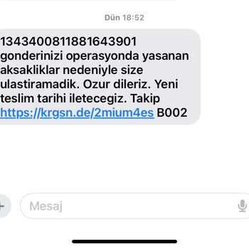 Kargo Sorunları Ve Yanıltıcı Bilgilendirme