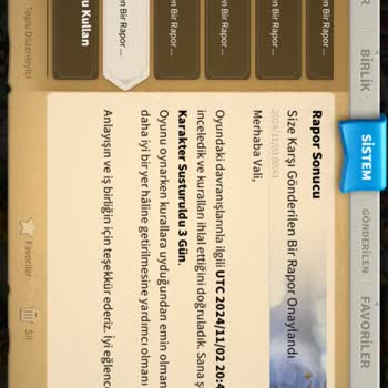 Haksız Susturma Cezası Mağduriyeti