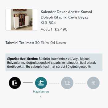 Vivense'den Siparişlerim Ulaşmıyor Ve İade Sorunu