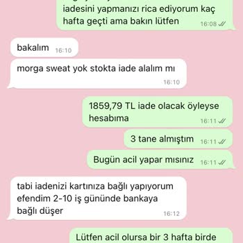 İade Edilmeyen Para Ve Mağduriyet
