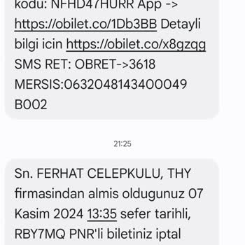 Yanlış Bilet İptali Mağduriyeti