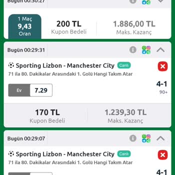 Yanlış Gol Zamanlaması Nedeniyle Kuponum Yattı