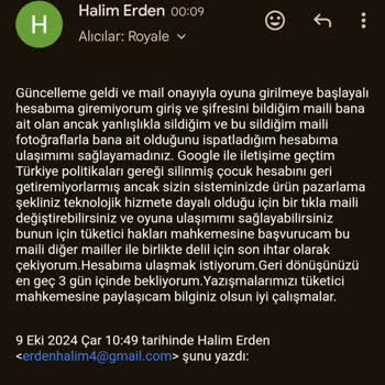 Royale Online Oyununun Hesap Erişim Sorunu