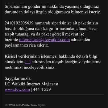 Eksik Ürün Ve Yetersiz Müşteri Hizmetleri