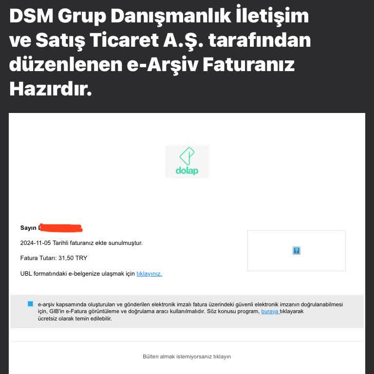 Yanlış Gönderilen E-arşiv Faturaları Hakkında Şikayet