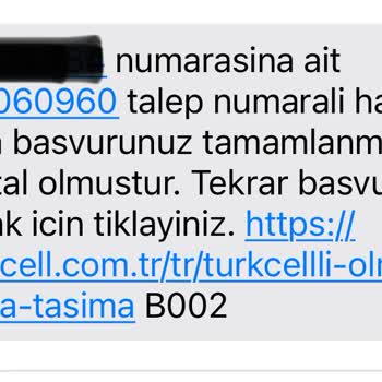 Turkcell'in Sistem Hatası Ve İptal Edilen Hat Taşıma Talebi