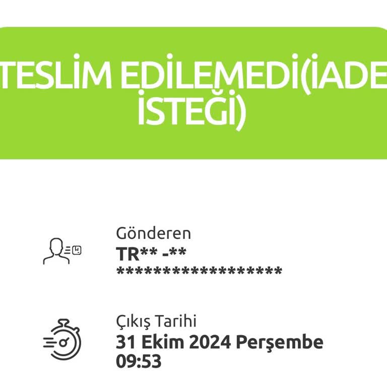 Kayıp Kargo Ve İletişim Sorunu