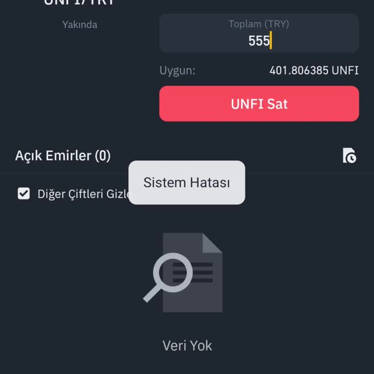 Binance TR'de İşlem Sorunu Ve Para Çekememe