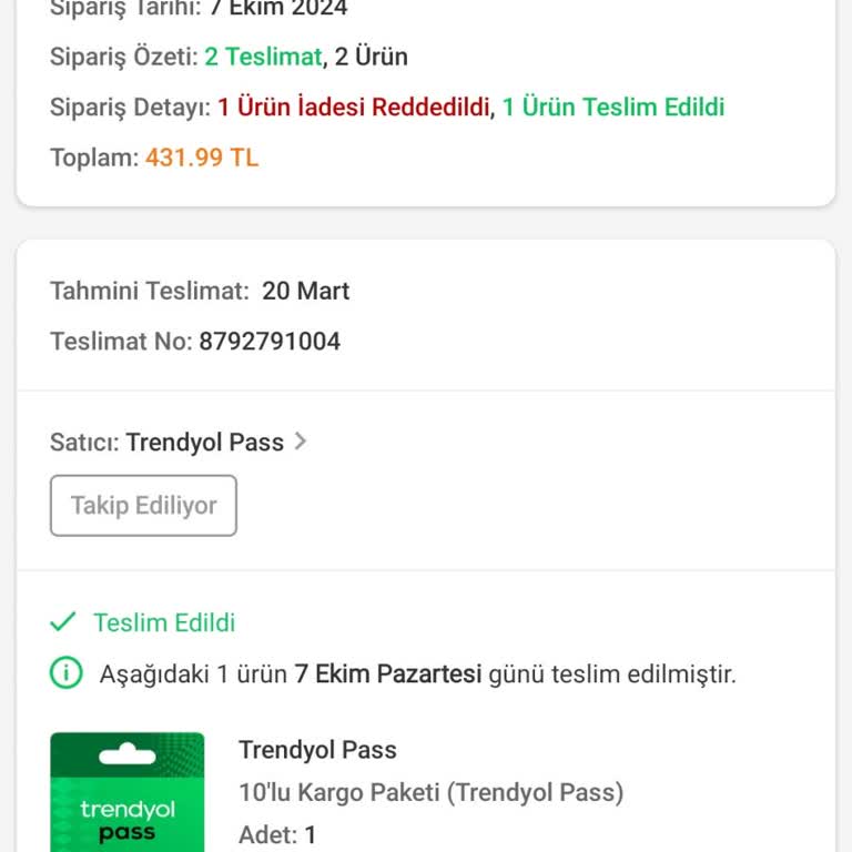 Trendyol Smartest Türkiye Şikayeti