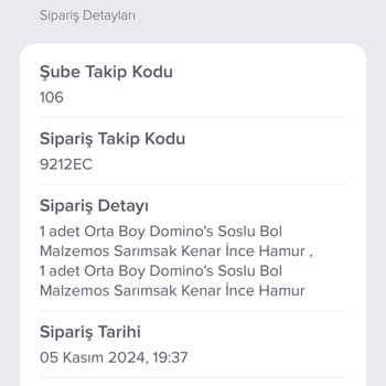 Eksik Sipariş Ve Yetersiz Müşteri Hizmeti: Domino's Hayal Kırıklığı