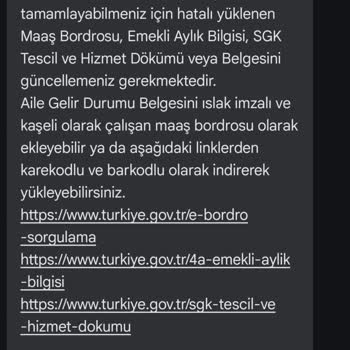 Burs Başvurusunda Belgelerin Sürekli Eksik Görünmesi