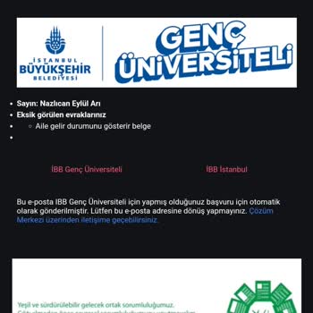 Burs Başvurusunda Belgelerin Sürekli Eksik Görünmesi