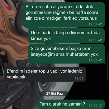 Geciken İade Ve İletişimsizlik Sorunu