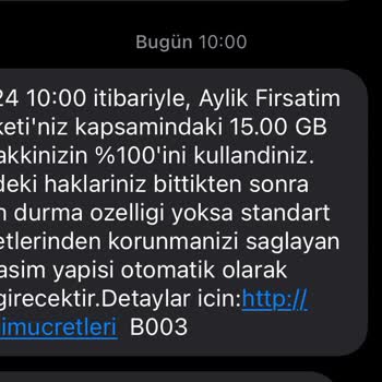 Hatalı İnternet Kullanım Bildirimi Ve Haksız Ücretlendirme