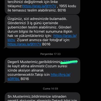 Aras Kargo'nun Teslimat Sorunları Ve Yanıltıcı İade Süreci