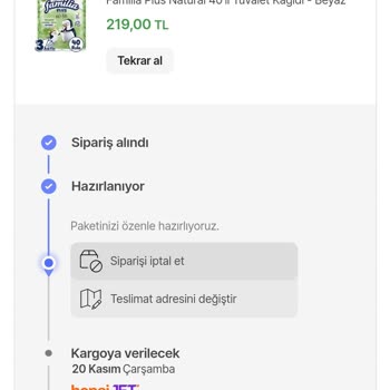 Hepsiburada'da Sipariş İptali Engeli Ve Uzayan Teslimat Süresi