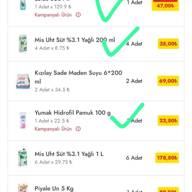 Eksik Ürünler Ve İletişim Sorunu