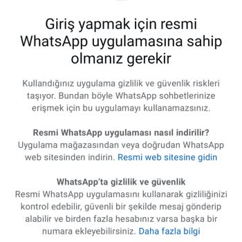 WhatsApp Hesabına Erişim Sorunu
