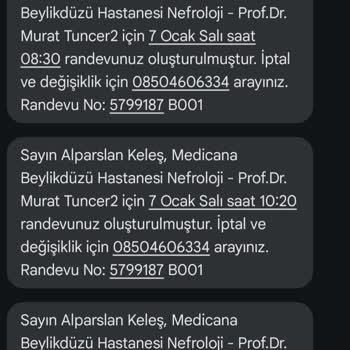 Randevu Saatlerinin Habersiz Değiştirilmesi Mağduriyeti