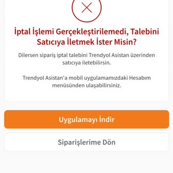 Trendyol'da Ürün İptal Sorunu