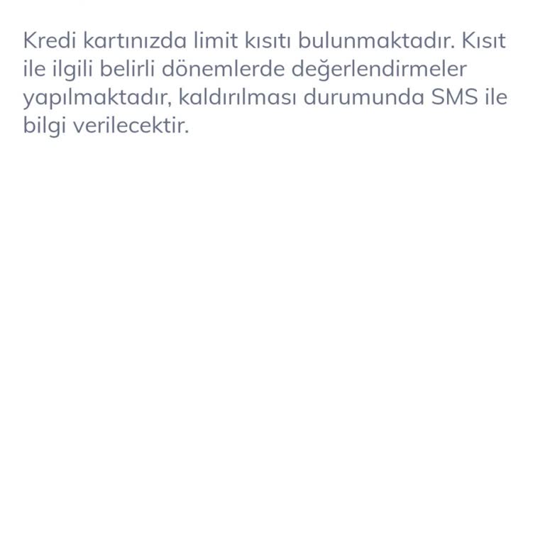 Kredi Kartı Limit Kısıtlaması Mağduriyeti