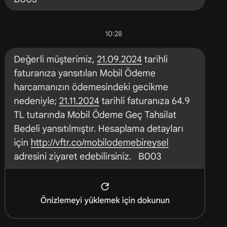 Yanlış Gönderilen Mobil Ödeme Mesajı Ve Haksız Fatura Bedeli
