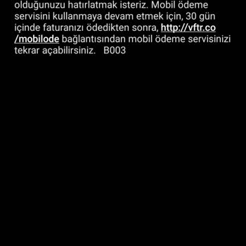 Vodafone Yanımda Ödeme Hatası Ve İletişim Sorunu