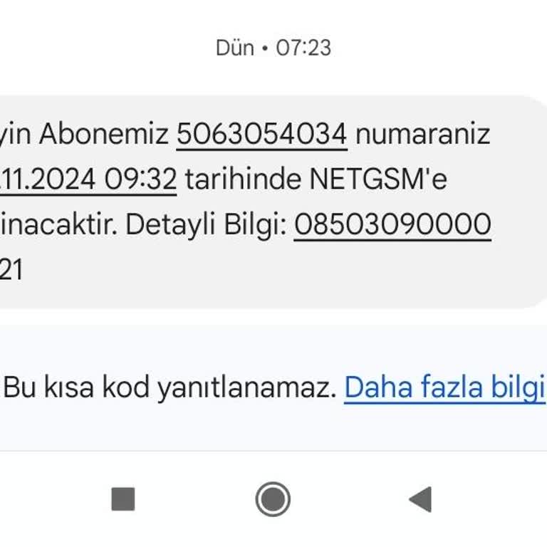 Numara Taşıma Sonrası Erişim Sorunu Ve Müşteri Hizmetleri Tavrı