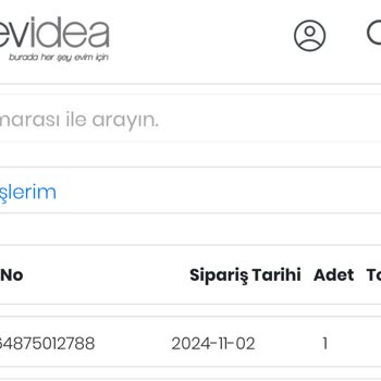 Evidea'dan Kargolanmayan Ürün Sorunu