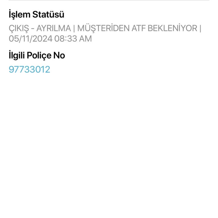 BES İptali İçin Geri Dönüş Bekleyen Müşteri
