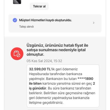 Hepsiburada'nın Hatalı Fiyat Politikası Mağduriyeti