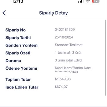 Penti Kampanyasında Beklenmedik Sipariş İptali