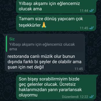 Rezervasyon Bilgisi Eksikliği Ve Hayal Kırıklığı