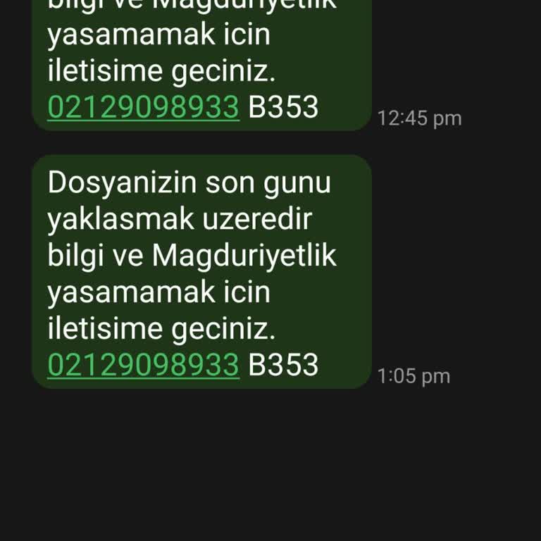 Av. Oguz Han (SMS)'den Gelen Asılsız Mesaj