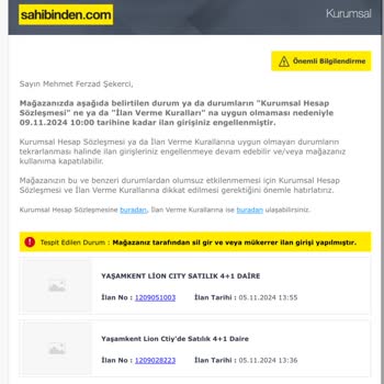 Teknik Hata Nedeniyle Haksız Ceza: Sahibinden.com Mağduriyeti