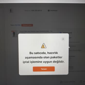 Yanlış Sipariş İptal Edilemiyor!
