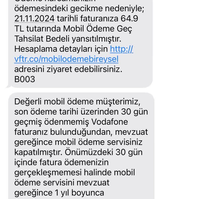 Ödenmemiş Borç SMS'leri Ve Haksız Gecikme Bedeli
