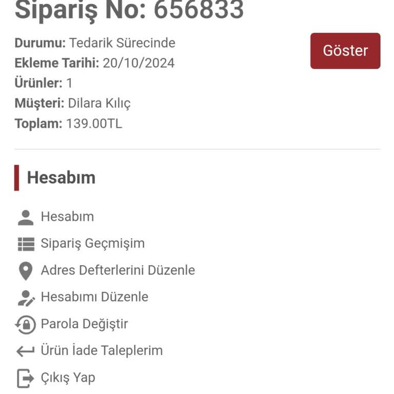 Sipariş İadesi Ve İletişim Sorunları: Acil Çözüm Bekliyorum