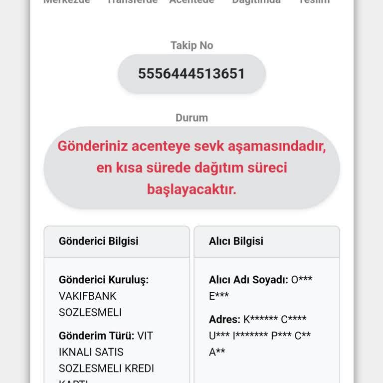 Kayıp Kargo Ve Yanıltıcı Acente Bilgileri