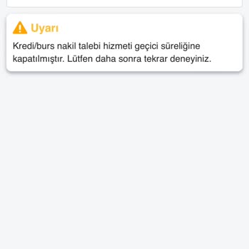 KYK Kredisi Nakil Sorunu Ve İptal Mesajı Şoku