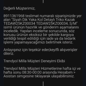 Trendyolmilla İle İletişim Sorunları Ve İade Krizi