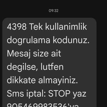 İzinsiz Gönderilen Tek Kullanımlık Şifre