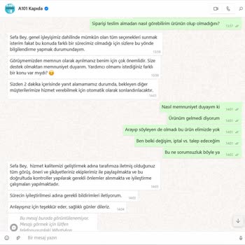 Eksik Ürün Bildirimi Ve İletişim Eksikliği Sorunu