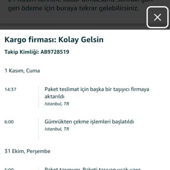 Çocuğumun Doğum Günü Hediyesi Teslimat Sorunu