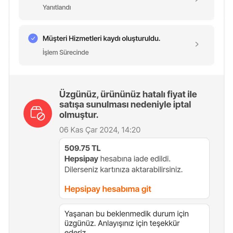 İndirimli Ürün İadesi Ve Müşteri Mağduriyeti