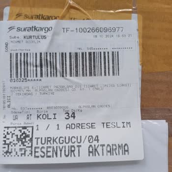 Taçev'den Aldığım Ürünlerin İadesi Ve İletişim Sorunları