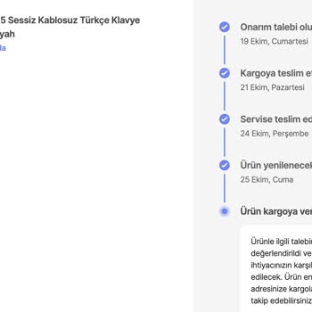 Bozuk Ürün İade Ve Yetersiz Müşteri Hizmeti