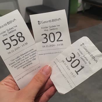 Garanti BBVA Avcılar Şubesi'nde Numara Karmaşası